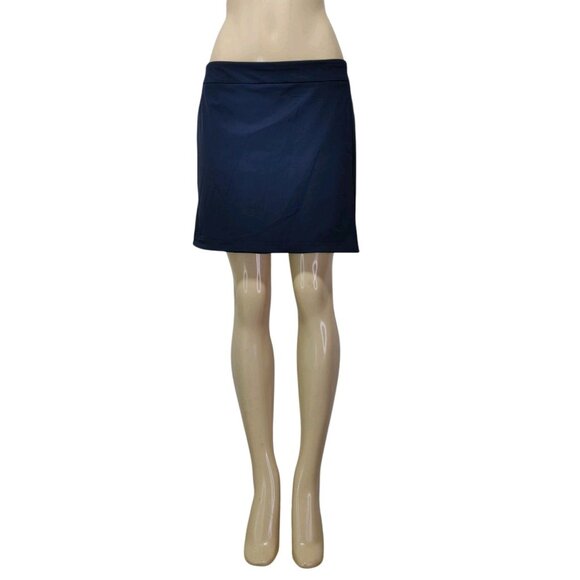 Spanx Sunshine 6" Pull On Skort UPF 50+ Midnight Navy Blue Women's Size L - Picture 5 of 16